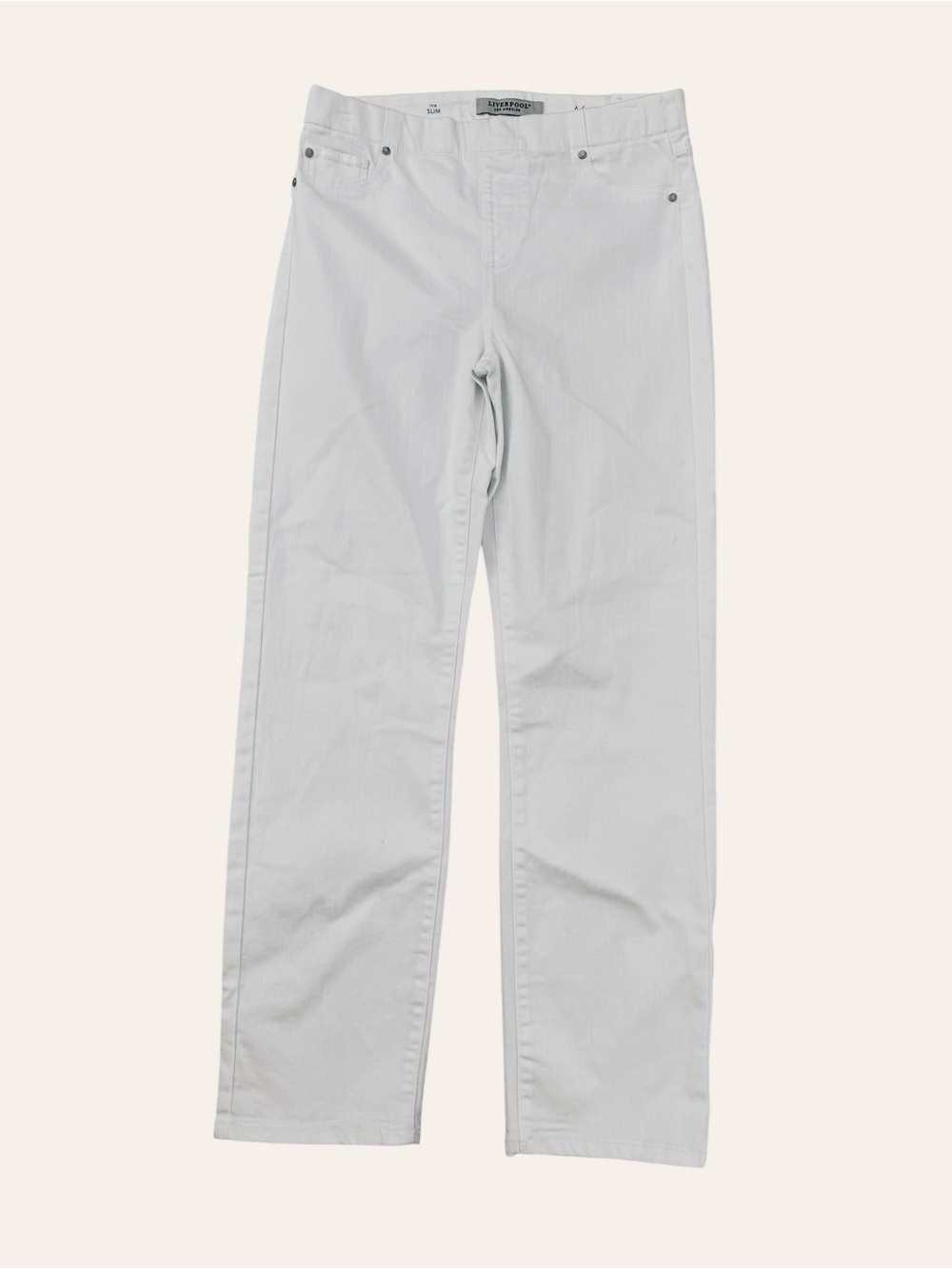 Liverpool Chloe The Slim Pull On Jeans Size 6/29 Bright White